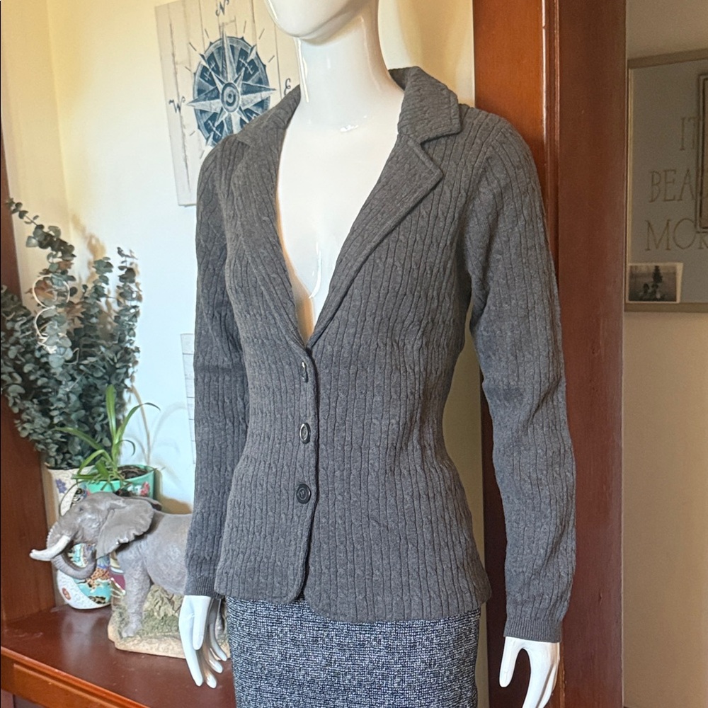 NWT northern reflections size small Charcoal Women's Knit Blazer